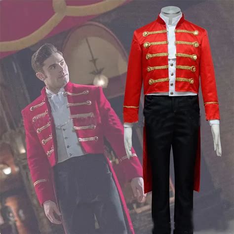 Movie The Greatest Showman Phillip Carlyle Cosplay Costume Men ...