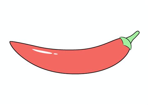How To Draw A Hot Pepper Step By Step Easylinedrawing