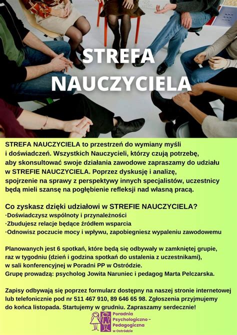 Strefa Nauczyciela Warsztaty Zesp Plac Wek Pedagogicznych W Ostr Dzie