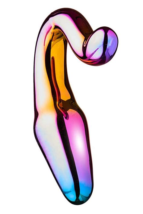 Glamour Glass Sleek Anal Tail 10 cm skleněný anální kolík Erotické