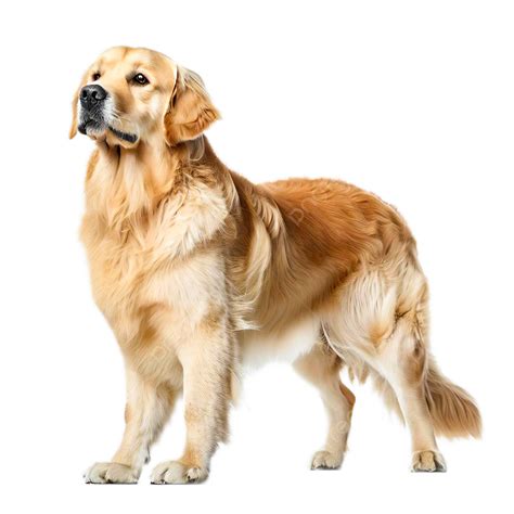 golden retriever dog isolated  white background retriever dog pet