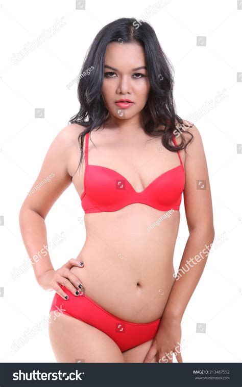 Image Asian Woman Sexy Red Bikini Stock Photo 213487552 Shutterstock