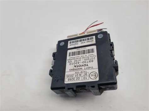 Toyota Rav Anti Theft Alarm Control Unit Ecu Mk Xa