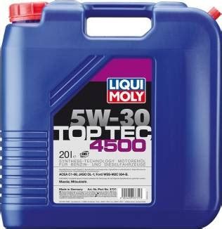 Liqui Moly Top Tec 4500 5W-30 Motorolie 20L • Pris