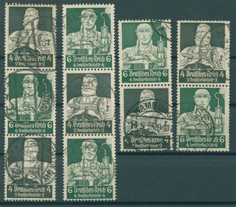 DEUTSCHES REICH 1934 ZD S219 S222 Gestempelt 231935 EBay