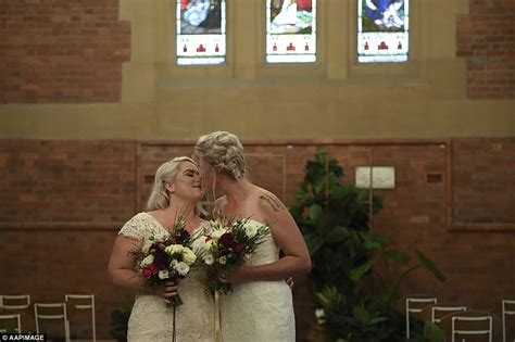 Melbourne Same Sex Brides Officially Marry At Midnight Daily Mail Online