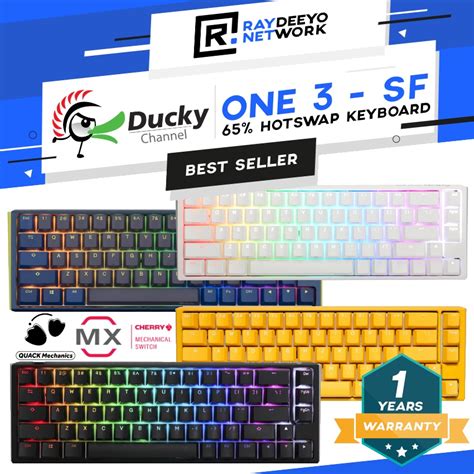 Ducky One Sf Rgb Mechanical Keyboard Layout Hot Swappable Type C Shopee Malaysia