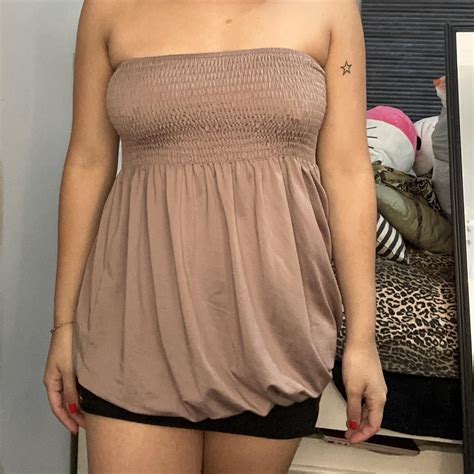 Nude Tube Top Can Also Be Worn As A Dress Any Depop