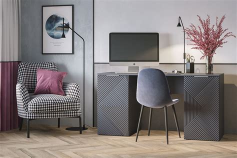 Стол письменный Салерно 3 NEW Графит - купить в Москве с доставкой за ...