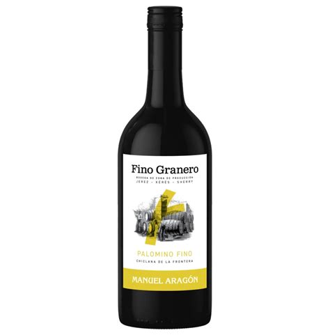 Manuel Aragon Fino Granero Fortified Spanish Sherry Wine 750 ML Mora