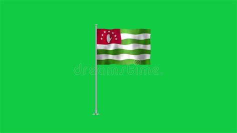 High Detailed Flag Of Abkhazia National Abkhazia Flag Republic Of