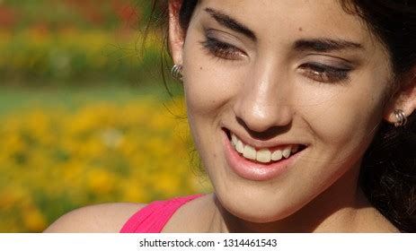 Pretty Latina Female Smiling Stock Photo Shutterstock