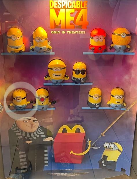 New Mcdonalds Minions Despicable Me Four 4 Happy Meal Toy 1 Ralph