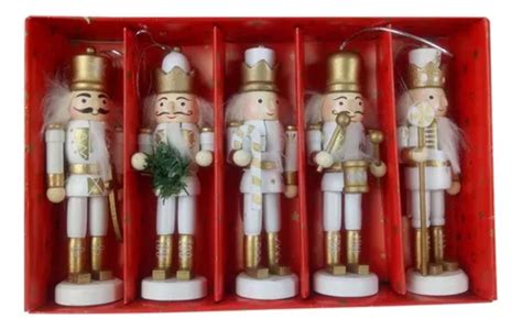 5 Figuras Navideñas De Marionetas De Cascanueces Para Regalo Meses