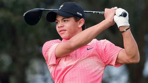 Charlie Woods shoots career-best round to win junior golf tournament