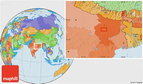 Political Location Map of Bodh Gaya