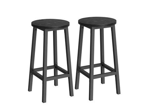 Vasagle tabouret de bar lot de 2 chaise de cuisine siège haut cadre