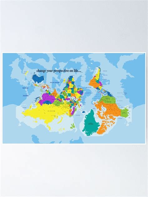 P Ster Mapa Del Mundo Al Rev S De Alta Definici N P Ster Detallado