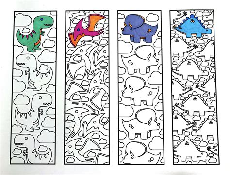 printable bookmarks to color pdf