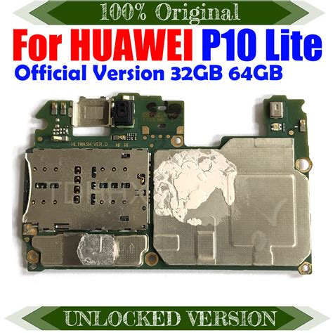 For HUAWEI P10 Lite 100 Clean Replaced Original Motherboard 32GB 64GB