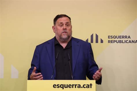 Junqueras Anuncia Que Dimitir Como Presidente De Erc Para Someterse Al