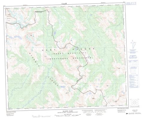 Wapiti Pass Bc 093i07 Canmatrix Map By Natural Resources Canada