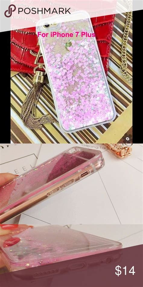 Iphone 7 Plus8 Plus Case Waterfall Glitter Hearts Glitter Hearts