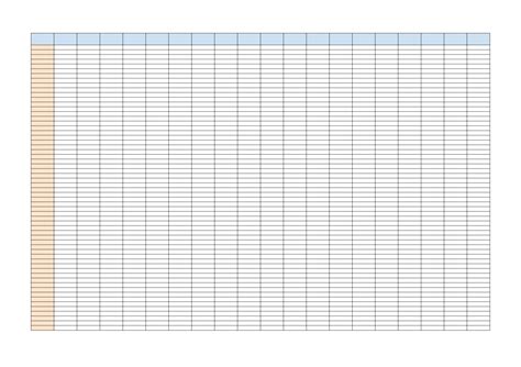 printable blank spreadsheet templates  printable