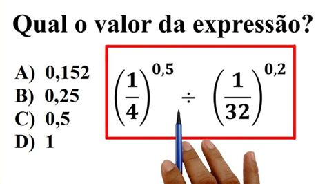 Como Resolver Express O Num Rica Fra Es E Potencias Expoente De