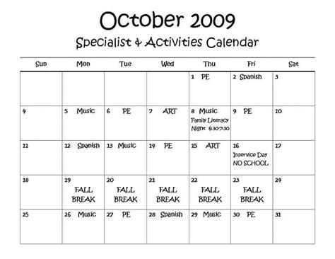 October 2009 Calendar Jpeg Paxson Post