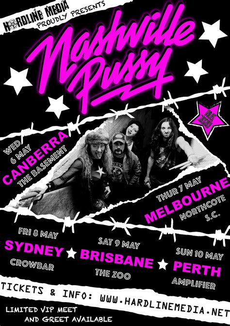 NASHVILLE PUSSY Announce May Australian Tour Maximum Volume
