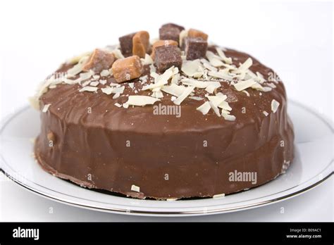 Thorntons Toffee Chocolate Cake Stock Photo Alamy