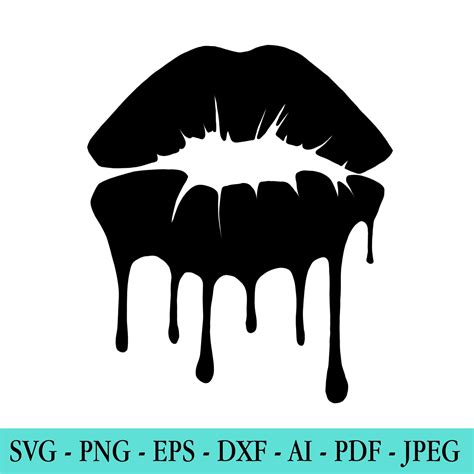 Silhouette Lips Svg Png Blm Svg Png Svg Files For Cricut Silhouette