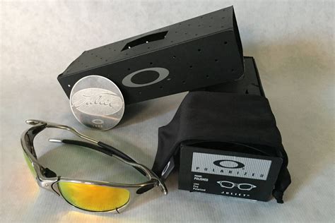 Oakley X Metal Juliet Polished Fire Polarized Vintage Sunglasses New Old Stock Full Set