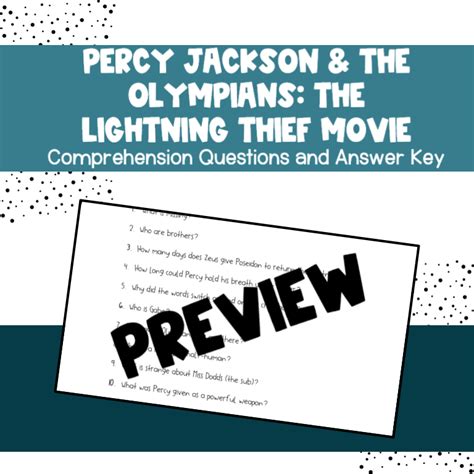 Percy Jackson And The Olympians Quiz
