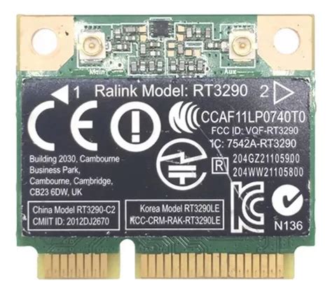 Tarjeta WiFi inalámbrica Ralink Rt3290 para HP 240 G2 G4 2000