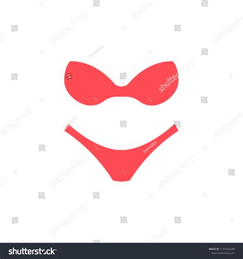 Woman Bikini Lingerie Fashion Swimsuit Flat Stock Illustration Shutterstock