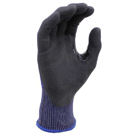 Graphegraphene Nitrile Micro Foam Cut E Palm Coated Gloves