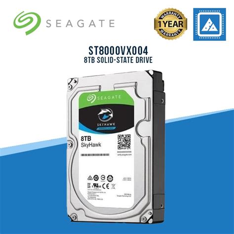 Seagate - ST8000VX004 Skyhawk ST8000VX004 8 TB Hard Drive - 3.5 Intern ...