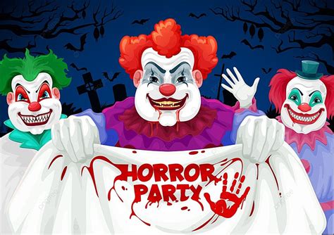 Invitación De Vector De Fiesta De Terror De Halloween Con Cartel De