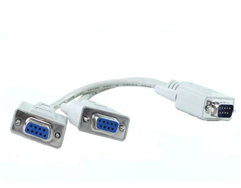 DB9M to 2 X DB9F Splitter Cable - Austronic Cables and Accessories Pty Ltd