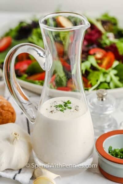 Creamy Garlic Dressing Spend With Pennies