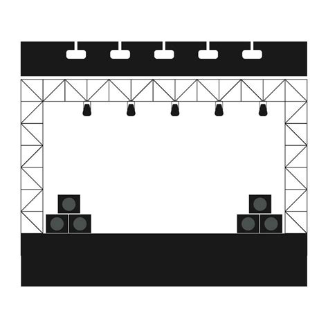 Music Festival Stage Icon Vector Vector Art At Vecteezy