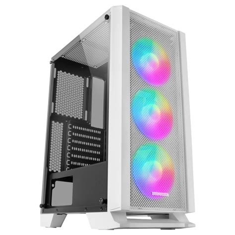 Sistem Desktop PC Gaming GRT White RGB FAN Cu Procesor Intel Core I5