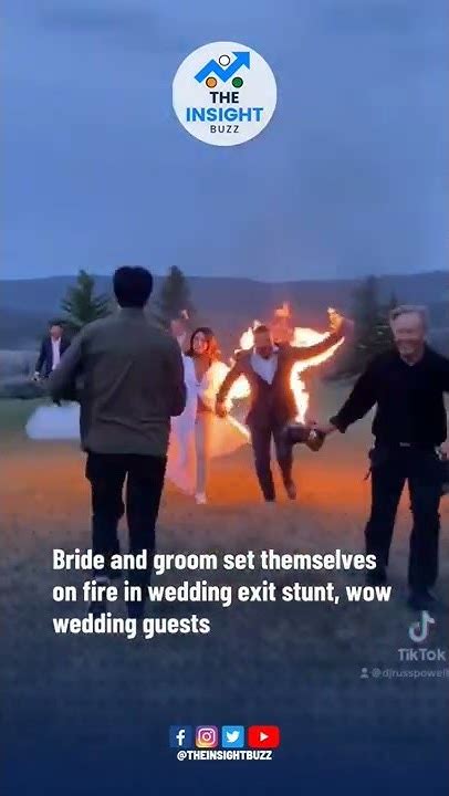 Professional Stunt Doubles Set Themselves On Fire For Their Wedding