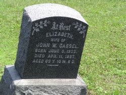 Elizabeth Ziegler Hunsicker Cassel M Morial Find A Grave