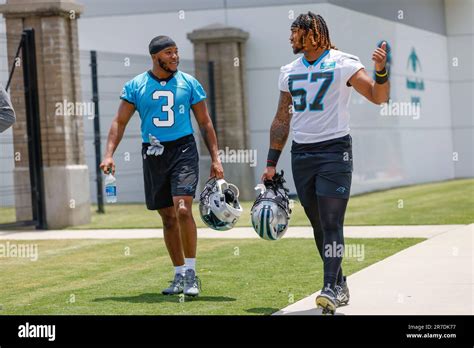 Carolina Panthers Running Back Raheem Blackshear 3 And Linebacker