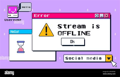 Offline Stream Y2k Banner Design 90s Software Windows And Error