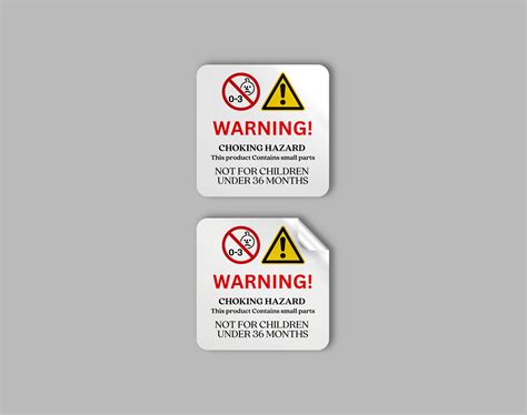 Small Parts Warning Stickers Warning Labels Small Business Etsy Uk