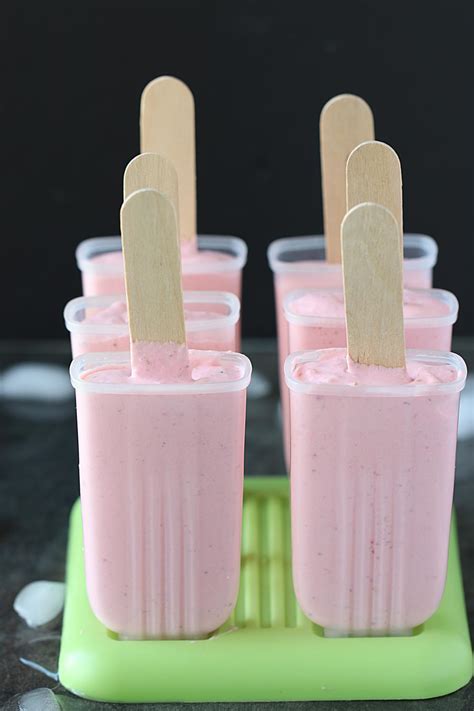 Creamy Strawberry Popsicle Step By Step Homemade Fruit Popsicle Recipe